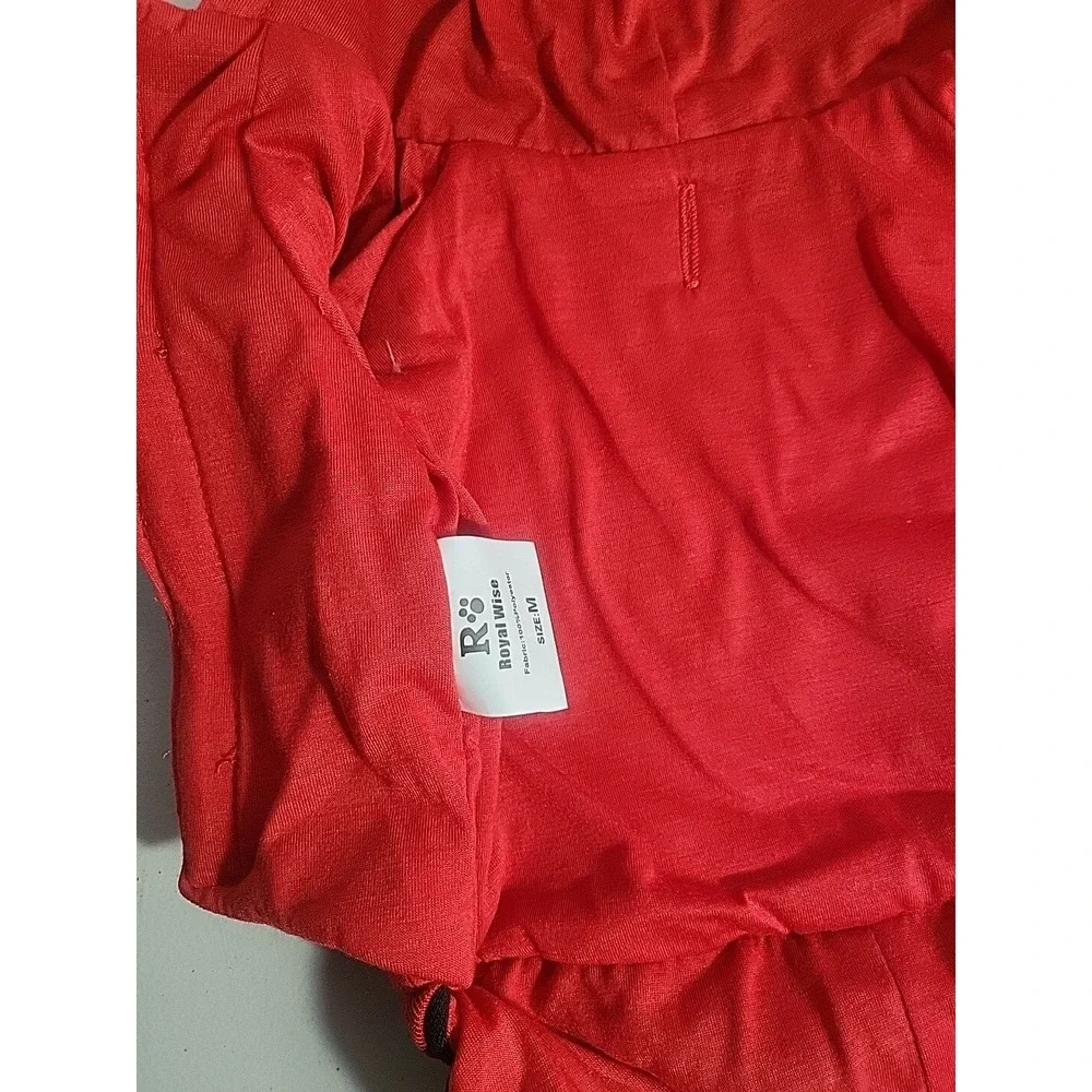 Royal Wise Dog Hoodie Red Black Yellow All Star Hip Hop Size Medium NIB